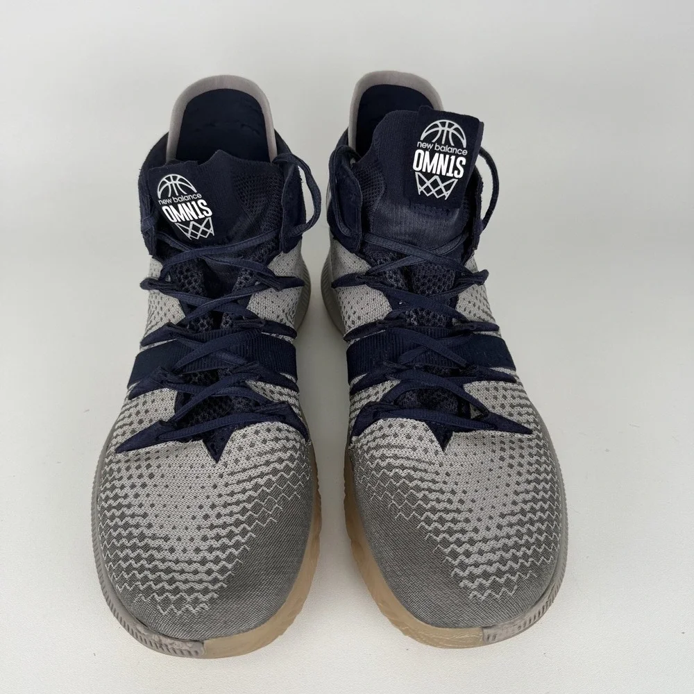 New Balance OMN1S Shoes Mens Size 12.5 Navy Gray Basketball UMaine Team BBOMNXNG
